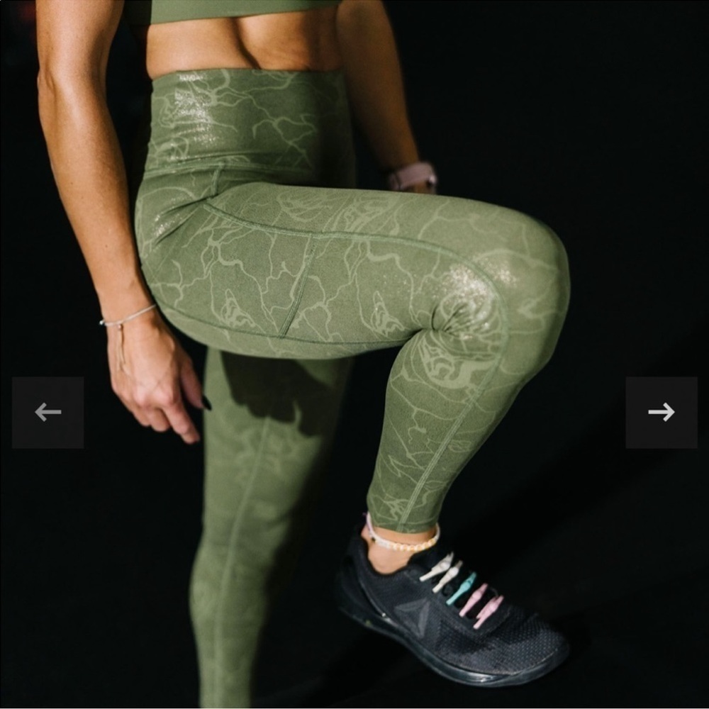 ZYIA Active Olive Mase Light N Tight High Rise 7/8 Leggings
